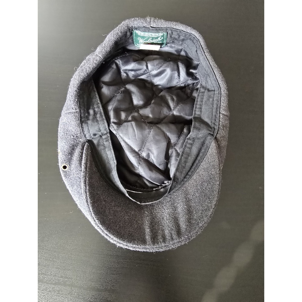 Woolrich Newsboy Hat Cabbie Hat Sz Large Grey Polyester Wool Blend Flat Cap - Picture 5 of 6